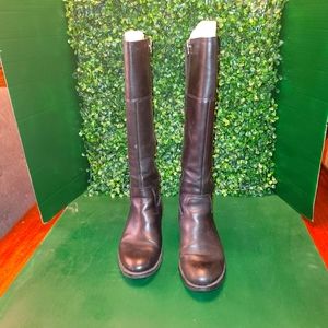 Franco Sarto Wide Calf L-Canyon Black Riding Boots 7.5